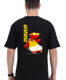 Turtle Anna T-Shirt Black Back Side - Ting Ting Tinga