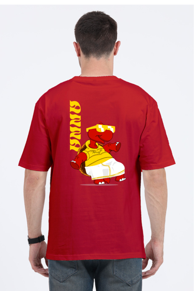 Turtle Anna T-Shirt Red Back Side - Ting Ting Tinga