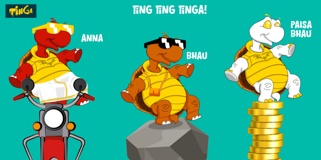 Tinga Turtle Banner - Ting Ting Tinga